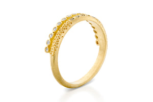 Diamonds Sapphires Wedding Ring Gold