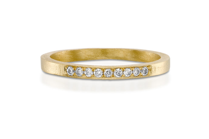 18k Diamonds Engagement Stack Ring