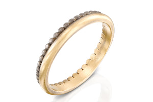 18k  gold Simple Delicate Wedding Band