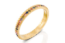 Load image into Gallery viewer, 18k Engagement Ring with Multi Color Sapphire
