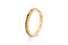 Load image into Gallery viewer, 18k Engagement Ring with Multi Color Sapphire