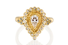 Load image into Gallery viewer, Pear Shape Moissanite engagement Ring