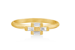 Unique Diamond Baguette Engagement Ring