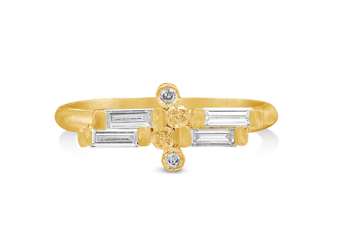 Alternative Baguette Diamond Engagement Ring