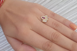 Purple Sapphire Engagement Ring