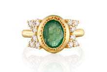 Load image into Gallery viewer, SUNDANCE EXCLUSIVE Cluster Emerald Diamond Engagement Ring